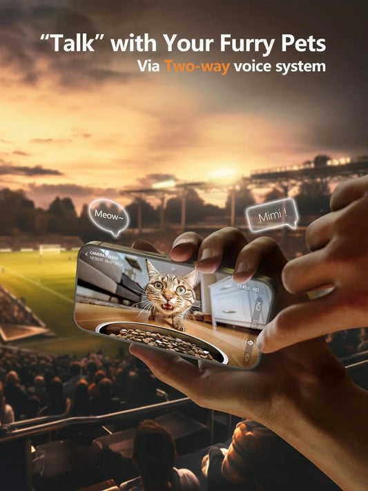 Dolce Soul Connect™ | Smart WiFi Pet Feeder with HD Camera