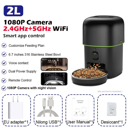 Dolce Soul Connect™ | Smart WiFi Pet Feeder with HD Camera