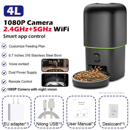 Dolce Soul Connect™ | Smart WiFi Pet Feeder with HD Camera